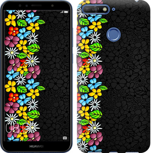 

Чохол квітковий орнамент на Huawei Y6 Prime 2018 673506
