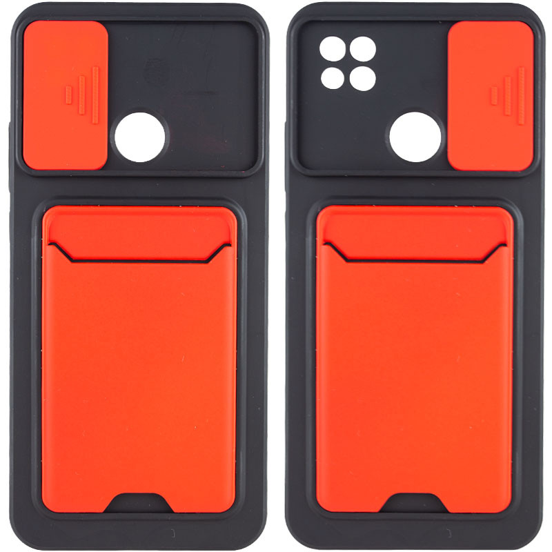 

TPU+PC чохол Card Holder на Xiaomi Redmi 9C (Червоний) 1213594