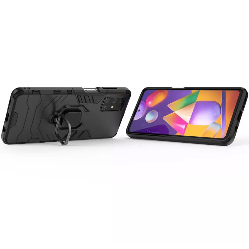 

Ударопрочный чехол Transformer Ring for Magnet для Samsung Galaxy M31s (Черный / Soul Black) 938003