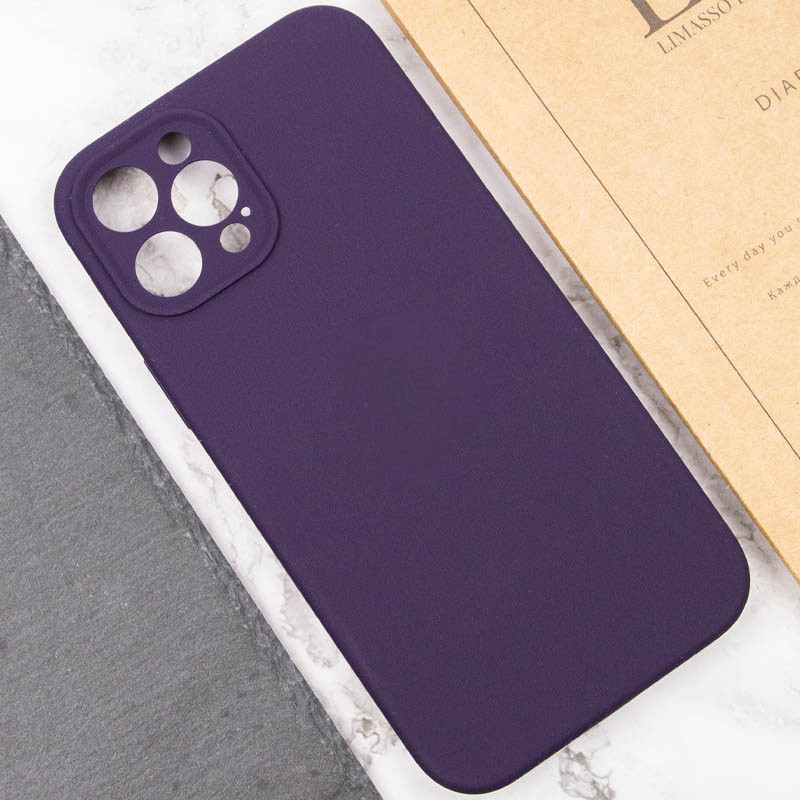 Купить Чехол Silicone Case Full Camera Protective (AA) NO LOGO для Apple iPhone 12 Pro (6.1") (Фиолетовый / Elderberry) на vchehle.ua