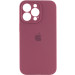 Чехол Silicone Case Full Camera Protective (AA) для Apple iPhone 14 Pro Max (6.7") (Бордовый / Plum)