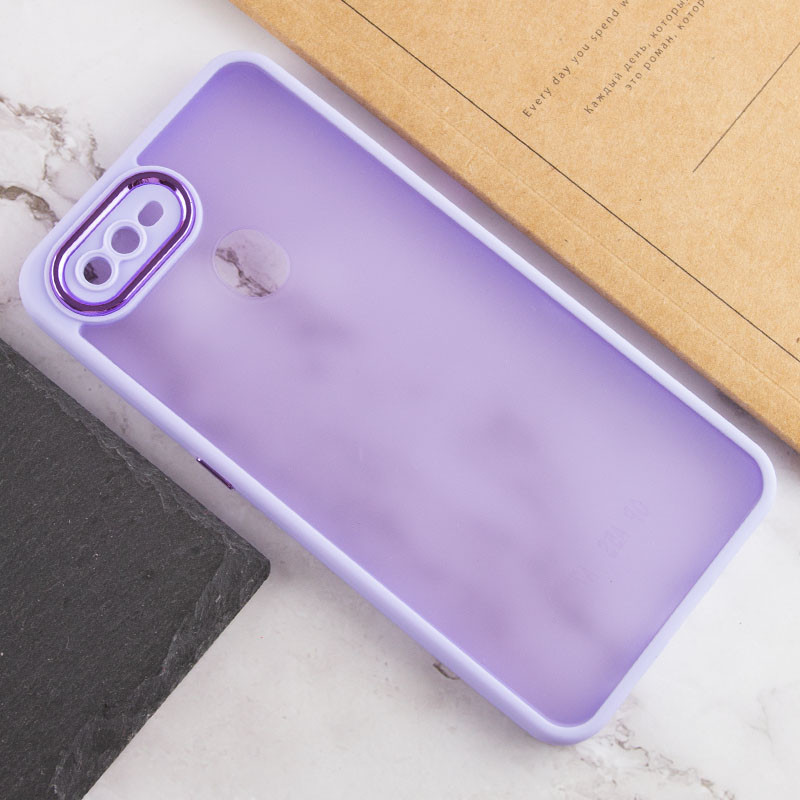 Купить TPU+PC чехол Accent для Oppo A5s / Oppo A12 (White / Purple) на vchehle.ua