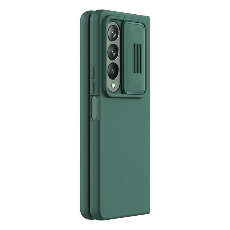 Фото Силиконовая накладка Nillkin Camshield Silky для Samsung Galaxy Z Fold4 (Dark green) в магазине vchehle.ua