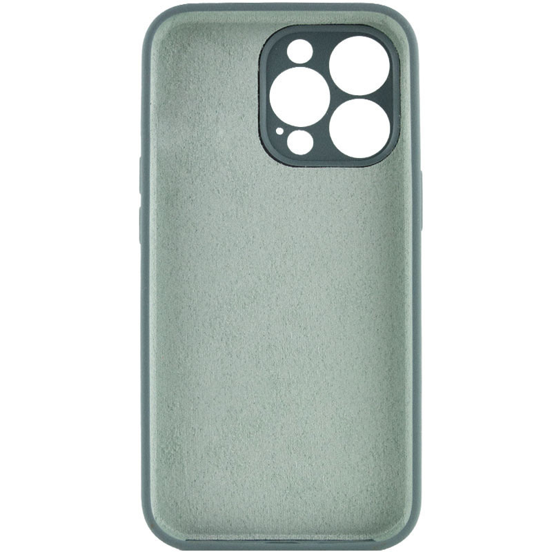 Фото Чохол Silicone Case Full Camera Protective (AA) NO LOGO на Apple iPhone 14 Pro Max (6.7") (Зелений / Pine green) на vchehle.ua