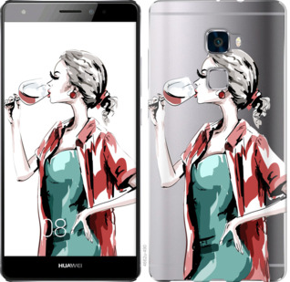 

Чехол Девушка с бокалом для Huawei Mate S 841774