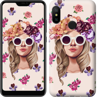 

Чохол Дівчина з квітами v2 для Xiaomi Redmi 6 Pro 670895
