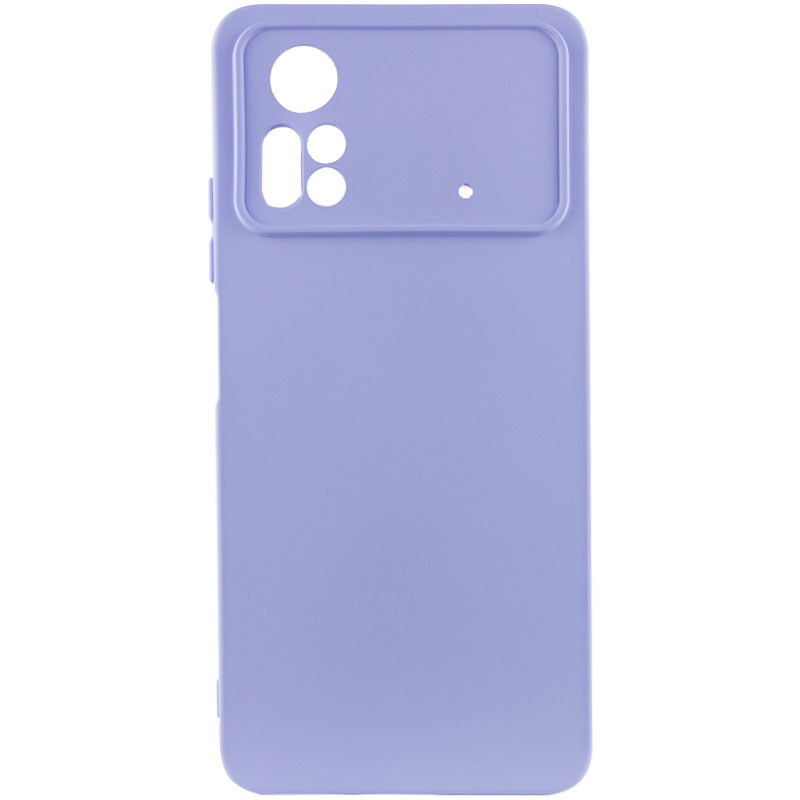 Чохол Silicone Cover Lakshmi Full Camera (A) на Xiaomi Poco X4 Pro 5G (Бузковий / Dasheen)