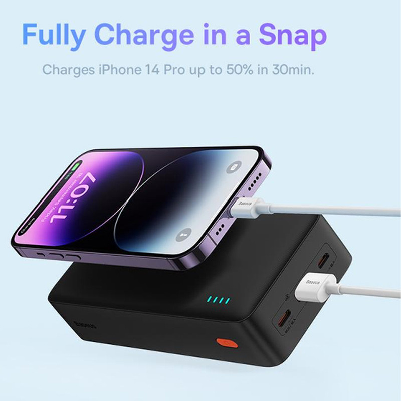 Купити Уцінка Портативний ЗП Baseus Airpow 20W 30000mAh (PPQD09010) (Естетичний дефект / Black) на vchehle.ua