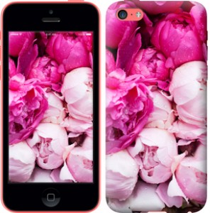 Чехол Розовые пионы для iPhone 5c