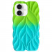 TPU чохол Leaf на Apple iPhone 16 (6.1") (Green / Aqua)