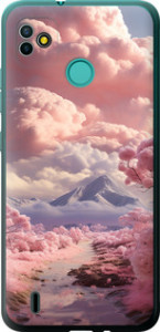 Чохол Рожеві хмари на Tecno Pop 5 BD2p