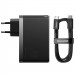 Купить СЗУ Baseus GaN5 Pro 2Type-C+USB 140W EU (with Type-C to Type-C 140W (1m)) (CCGP100201) (Black) на vchehle.ua