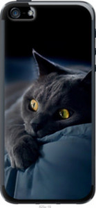 Чехол Дымчатый кот для iPhone SE