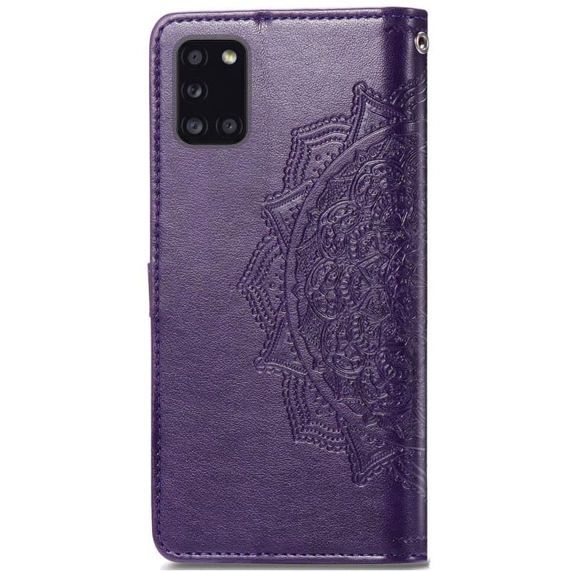 Замовити Шкіряний чохол-книжка Art Case з візитницею на Samsung Galaxy A31 (Фіолетовий) на vchehle.ua