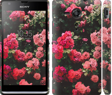 

Чехол Куст с розами для Sony Xperia SP M35H 639319