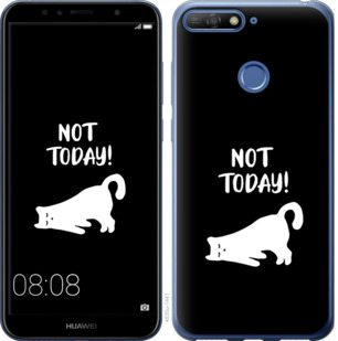 

Чехол Уставший кот для Huawei Honor 7A Pro 874491