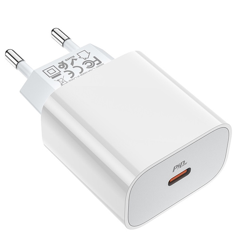 Фото Уцінка СЗУ Hoco C76A Plus Speed source PD20W charger (EU) (Пошкоджена упаковка / Білий) в маназині vchehle.ua