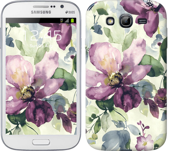 

Чехол Цветы акварелью для Samsung Galaxy Grand I9082 296345