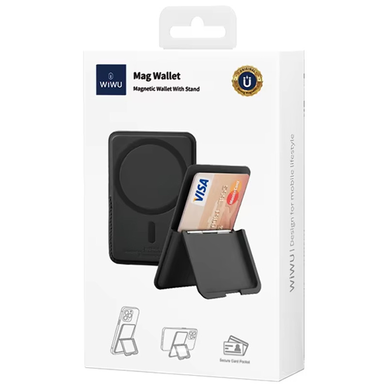 Купить Картхолдер WIWU Mag Wallet MW-001 (Black) на vchehle.ua