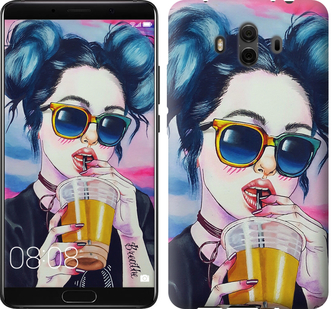 

Чехол Арт-девушка в очках для Huawei Mate 10 626609