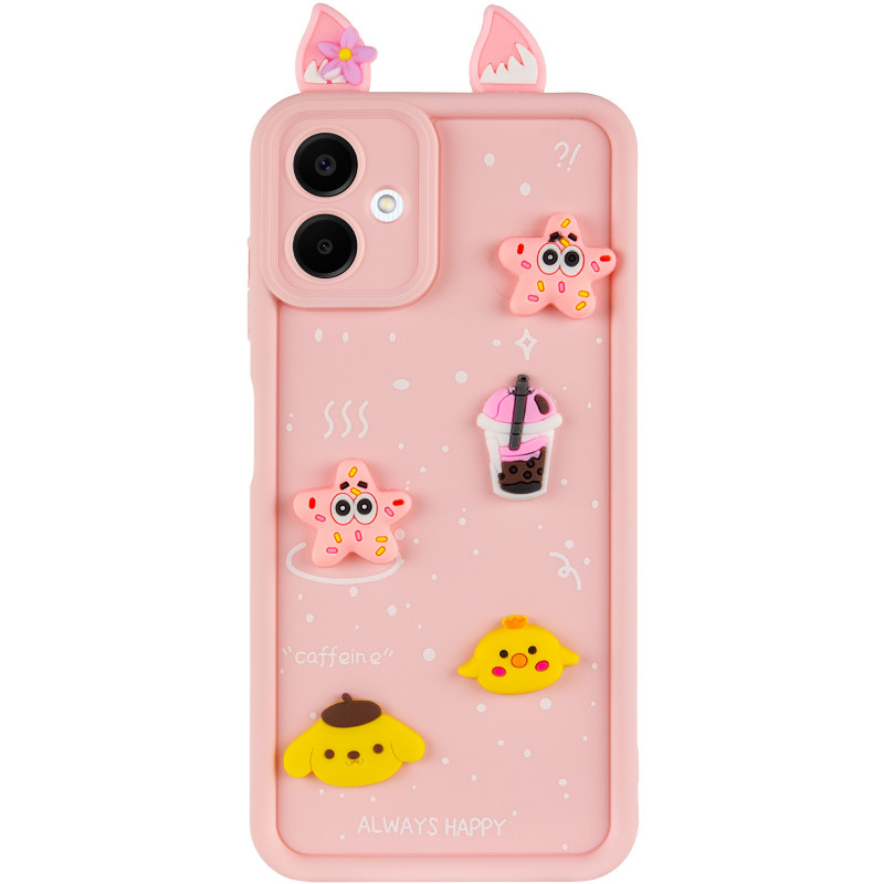 Фото Чехол TPU Toys Case with Ears для Samsung Galaxy A06 (Light Pink) на vchehle.ua