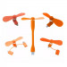 Вентилятор Mobile 3in1 (Micro/Lightning/Type-C) (Orange)