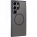 TPU+PC чохол Metal Buttons with Magnetic Safe Colorful на Samsung Galaxy S25 Ultra (Чорний / Black)