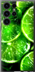 Чехол Зелёные дольки лимона для Samsung Galaxy S23 Ultra