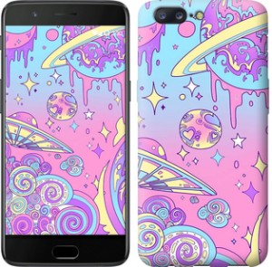 Чехол Розовая галактика для OnePlus 5