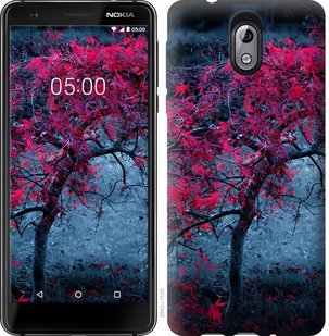 

Чехол Дерево с яркими листьями для Nokia 3.1 736649