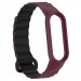 Фото Ремінець Dual-color Magnetic для Xiaomi Mi Band 7/6/5/4/3 (Plum / Black) в маназині vchehle.ua