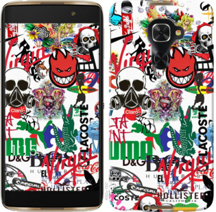 

Чохол Many different logos на Alcatel Idol 4 Pro 923646