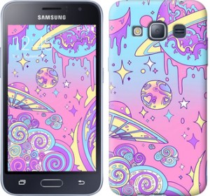 Чохол Рожева галактика на Samsung Galaxy J1 (2016) Duos J120H