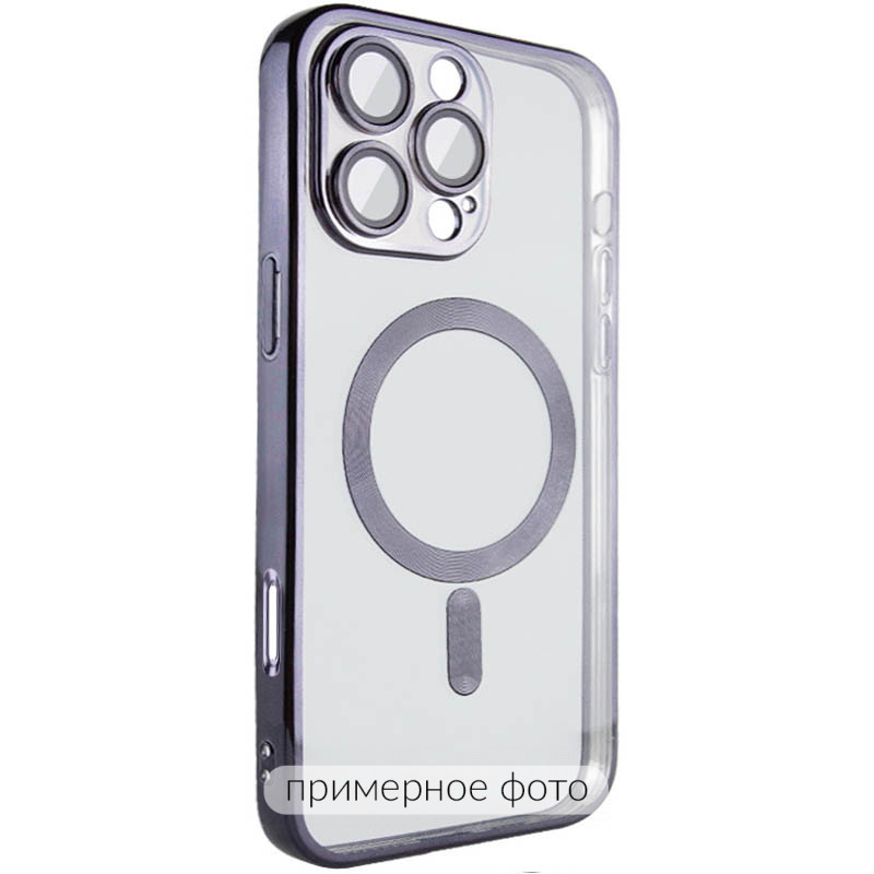 TPU чехол Fibra Chrome with Magnetic safe для Samsung Galaxy A55 (Black)