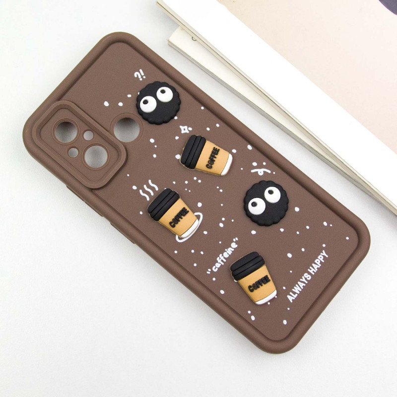 Фото Чохол TPU Toys Case на Xiaomi Redmi 12C / Poco C55 (Brown / Always Happy) в маназині vchehle.ua