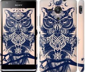 Чехол Узорчатая сова для Sony Xperia SP M35H
