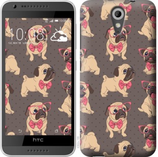 

Чехол мопсики 2 для HTC Desire 620 731367