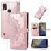 Шкіряний чохол-книжка Art Case з візитницею на ZTE Blade A51 (Рожевий) в магазині vchehle.ua