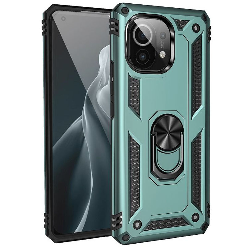 

Ударостійкий чохол Serge Ring for Magnet на Xiaomi Mi 11 Lite (Зелений) 1175508