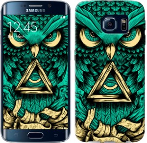 Чехол Сова Арт-тату для Samsung Galaxy S6 Edge G925F