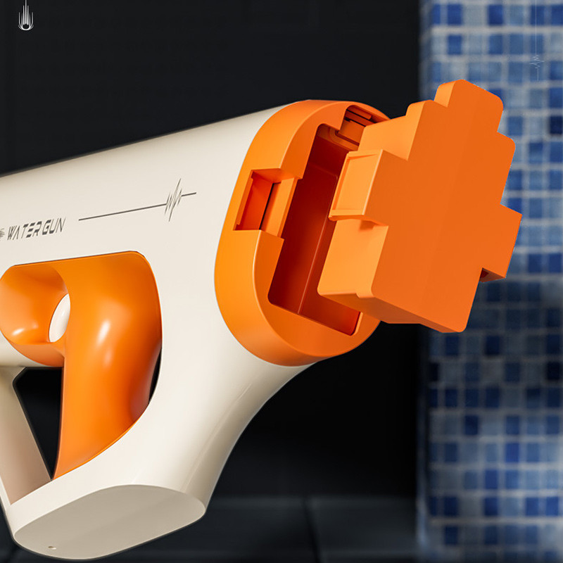 Купить Водный аккумуляторный автомат Water Gun 185-66 (400ml) with lithium battery (White / Orange) на vchehle.ua
