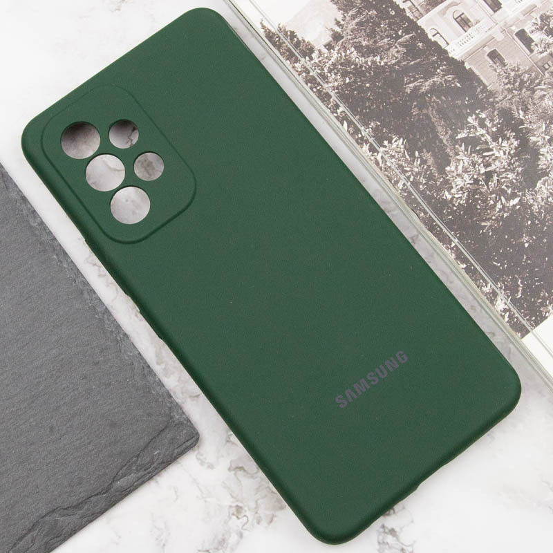 Чохол Silicone Cover Lakshmi Full Camera (AAA) with Logo на Samsung Galaxy A53 5G (Зелений / Cyprus Green) в магазині vchehle.ua