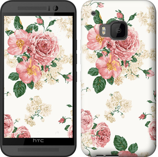 

Чехол цветочные обои v1 для HTC One M9 642166