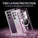 Фото TPU чехол Delight case with Magnetic Safe с защитными линзами на камеру для Samsung Galaxy S21 FE (Фиолетовый / Deep Purple) на vchehle.ua