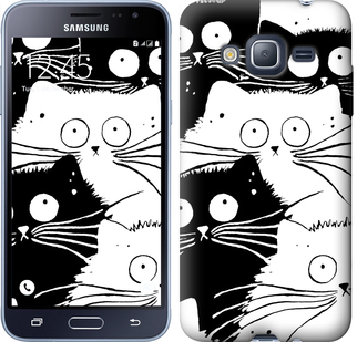 Чехол Коты v2 для Samsung Galaxy J3 Duos (2016) J320H