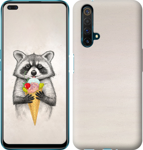 Чехол Енотик с мороженым для Realme X50
