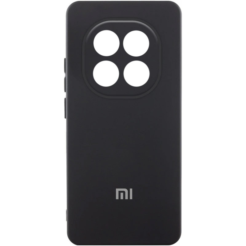 Чохол Silicone Cover Lakshmi Full Camera (AA) with logo на Xiaomi Redmi Note 14 Pro+ 5G (Чорний / Black)