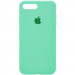 Чохол Silicone Case Full Protective (AA) на Apple iPhone 7 plus / 8 plus (5.5") (Зелений / Spearmint)