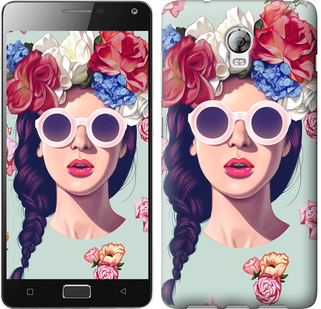 

Чехол Девушка с цветами для Lenovo Vibe P1 95670