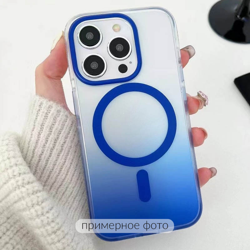 Фото Чехол TPU+PC Phantom with Magnetic Safe для Apple iPhone 16e (6.1") (Blue) на vchehle.ua